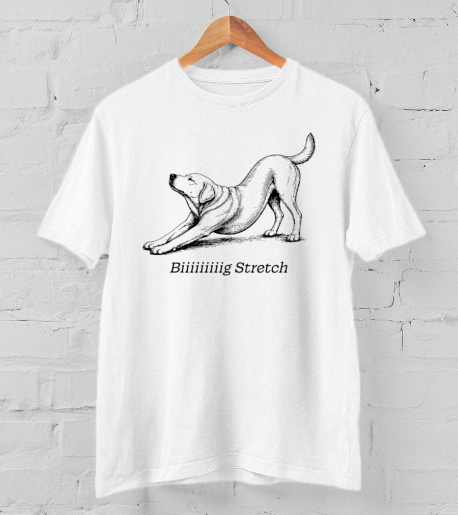 Biiiiiiiiig Stretch Yoga Dog Pose T-Shirt