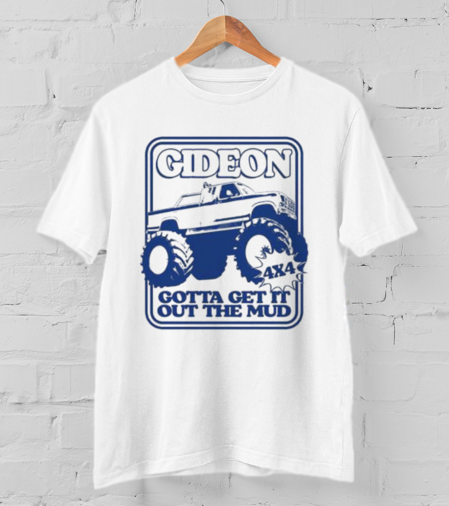 Gideon Monster Truck 4X4 Gotta Get It Out The Mud Ringer T-Shirt