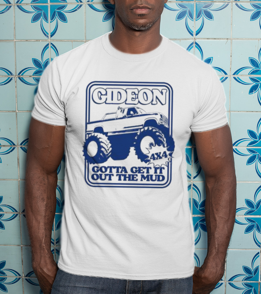 Gideon Monster Truck 4X4 Gotta Get It Out The Mud Ringer T-Shirt