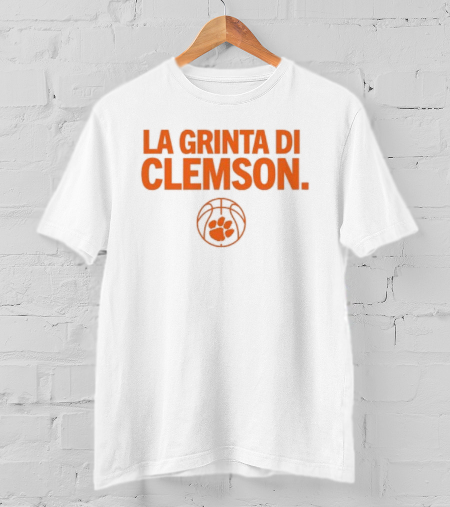 La Grinta Di Clemson Tigers Basketball Paw T-Shirt