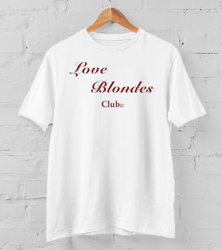 Love Blondes Clube Beverie Blonde T-Shirt