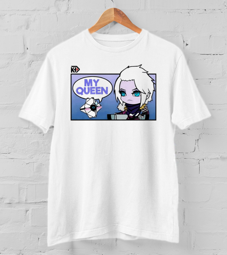 Mara Simp My Queen Chibi Character With Ghost Companion T-Shirt
