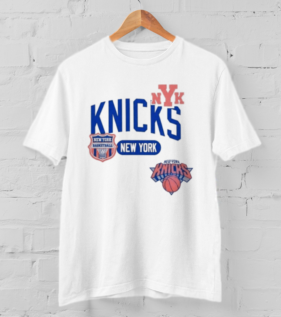 New York Knicks NYK Basketball NBA Collage T-Shirt