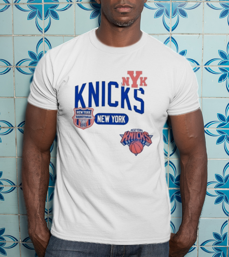 New York Knicks NYK Basketball NBA Collage T-Shirt