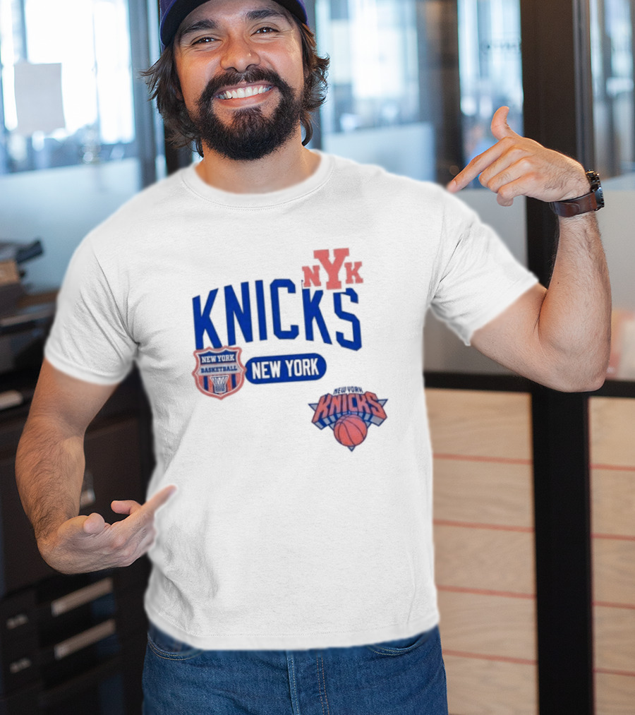 New York Knicks NYK Basketball NBA Collage T-Shirt