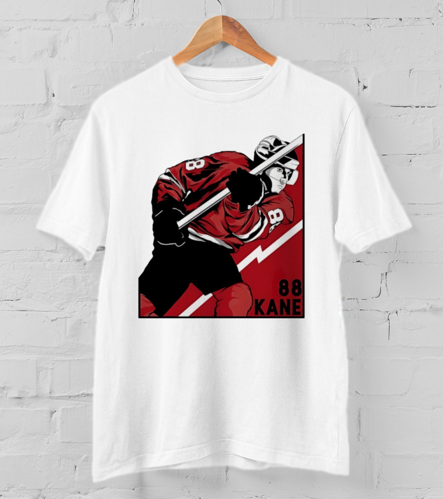 Patrick Kane 88 Chicago Blackhawks Comic Style Hockey Player T-Shirt