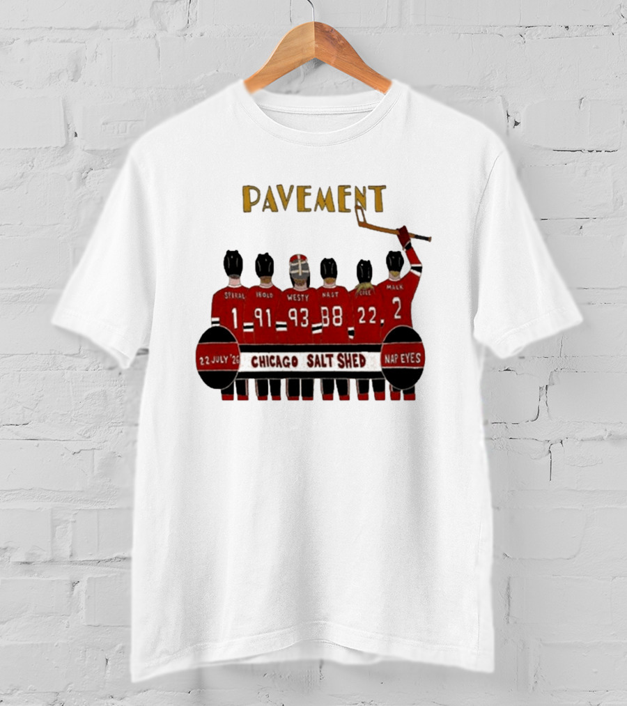Pavement Chicago Salt Shed July 22 2026 Hockey Theme Nap Eyes Event T-Shirt