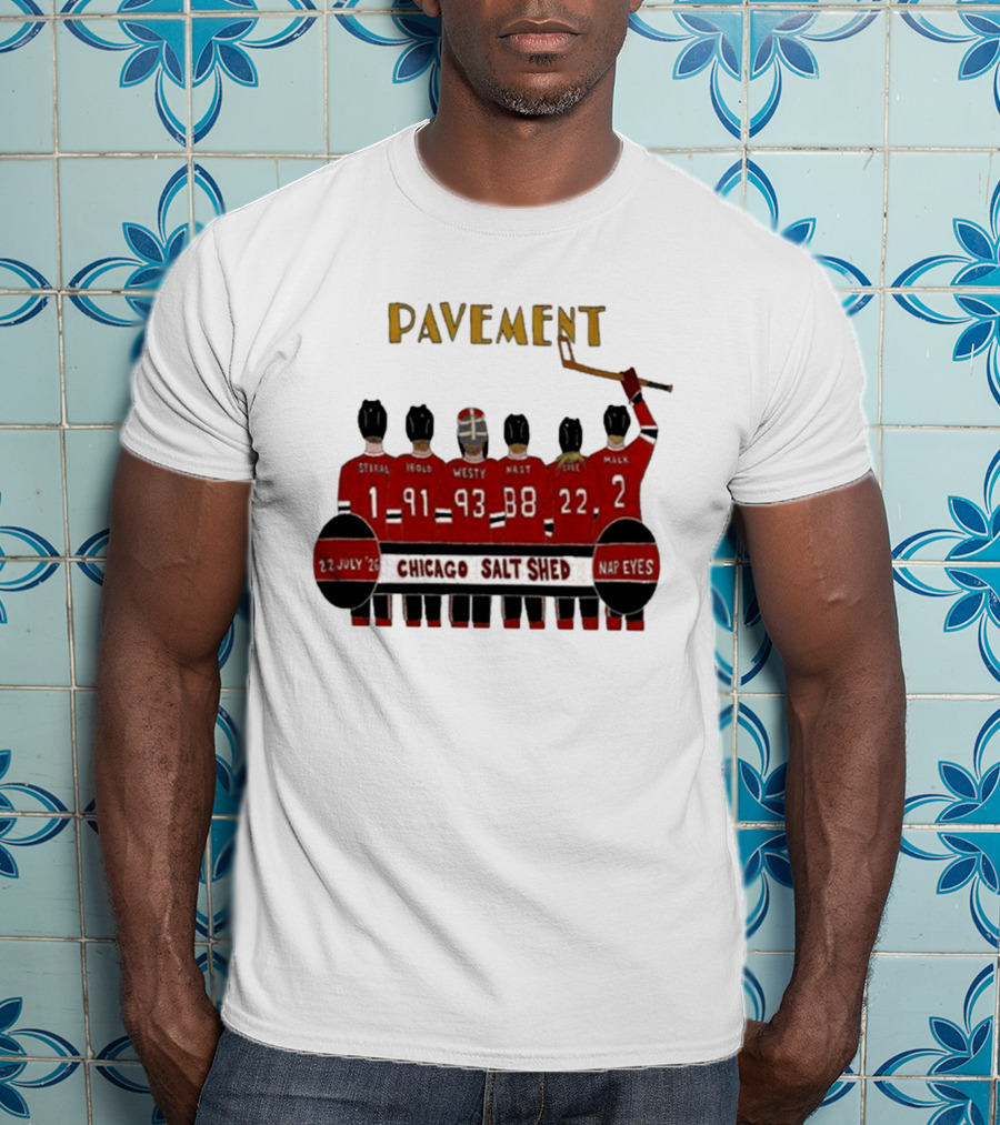 Pavement Chicago Salt Shed July 22 2026 Hockey Theme Nap Eyes Event T-Shirt