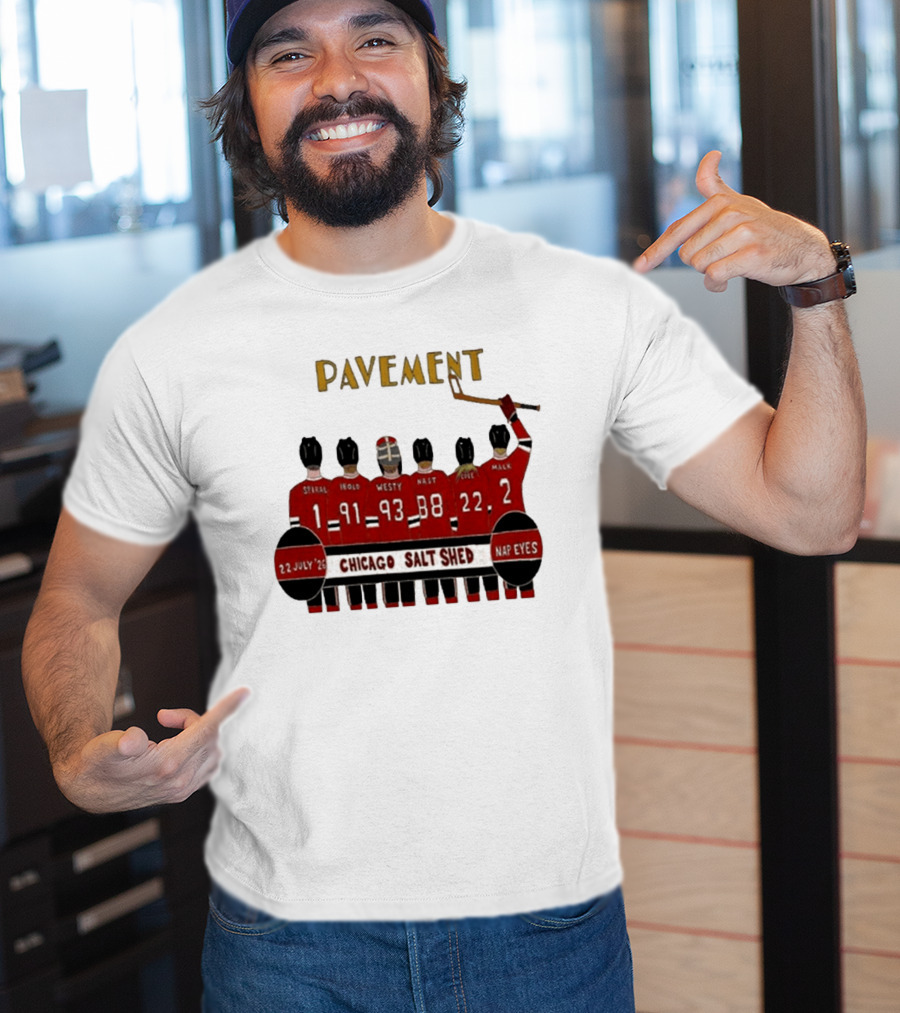 Pavement Chicago Salt Shed July 22 2026 Hockey Theme Nap Eyes Event T-Shirt