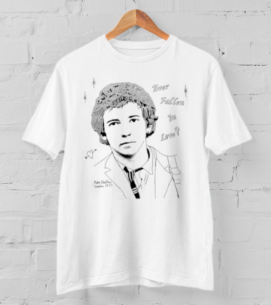 Pete Shelley Ever Fallen In Love London 1977 Buzzcocks Punk Rock T-Shirt