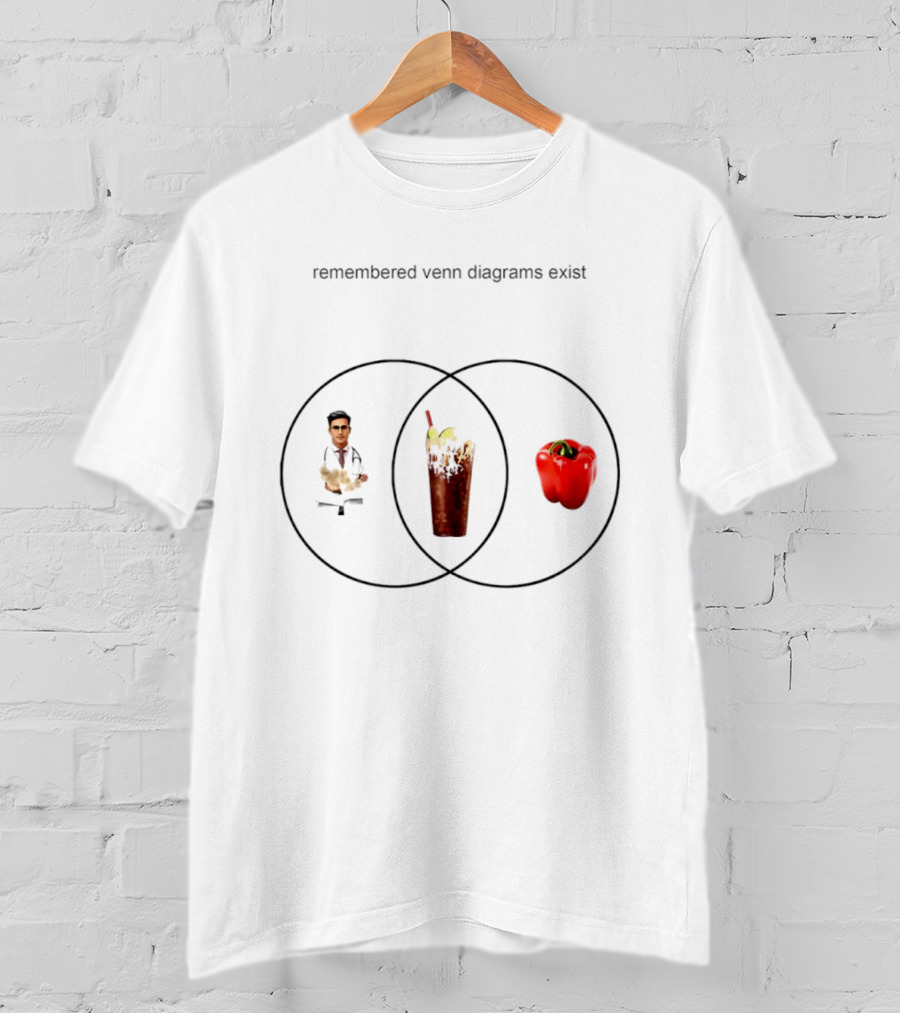 Remembered Venn Diagrams Exist Doctor Pepper Red Pepper Doctor T-Shirt