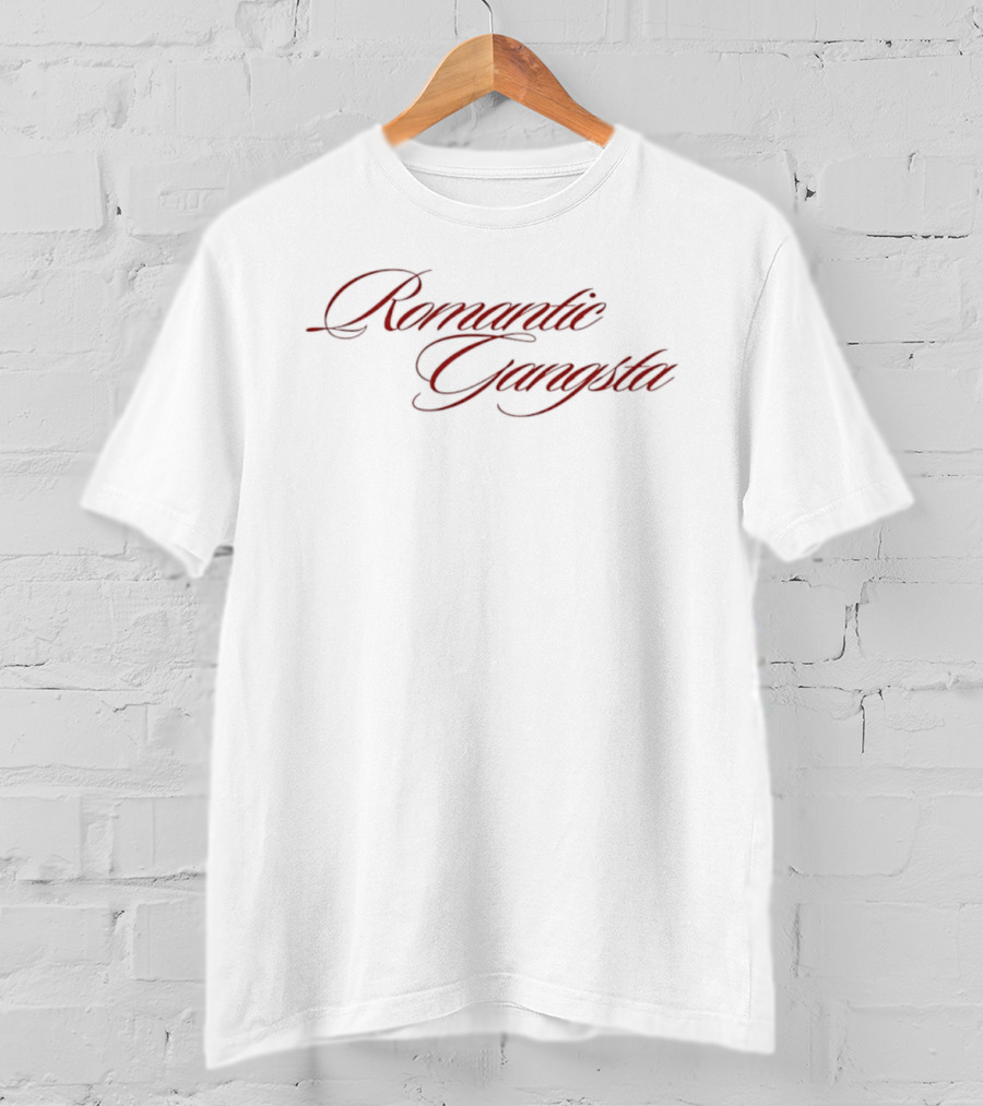Romantic Gangsta Script T-Shirt