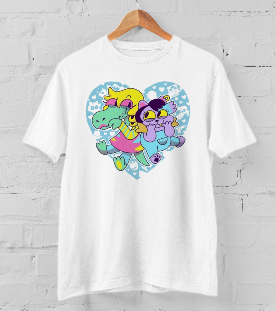So Hyped 10th Anniversary Undertale Deltarune Heart Characters T-Shirt