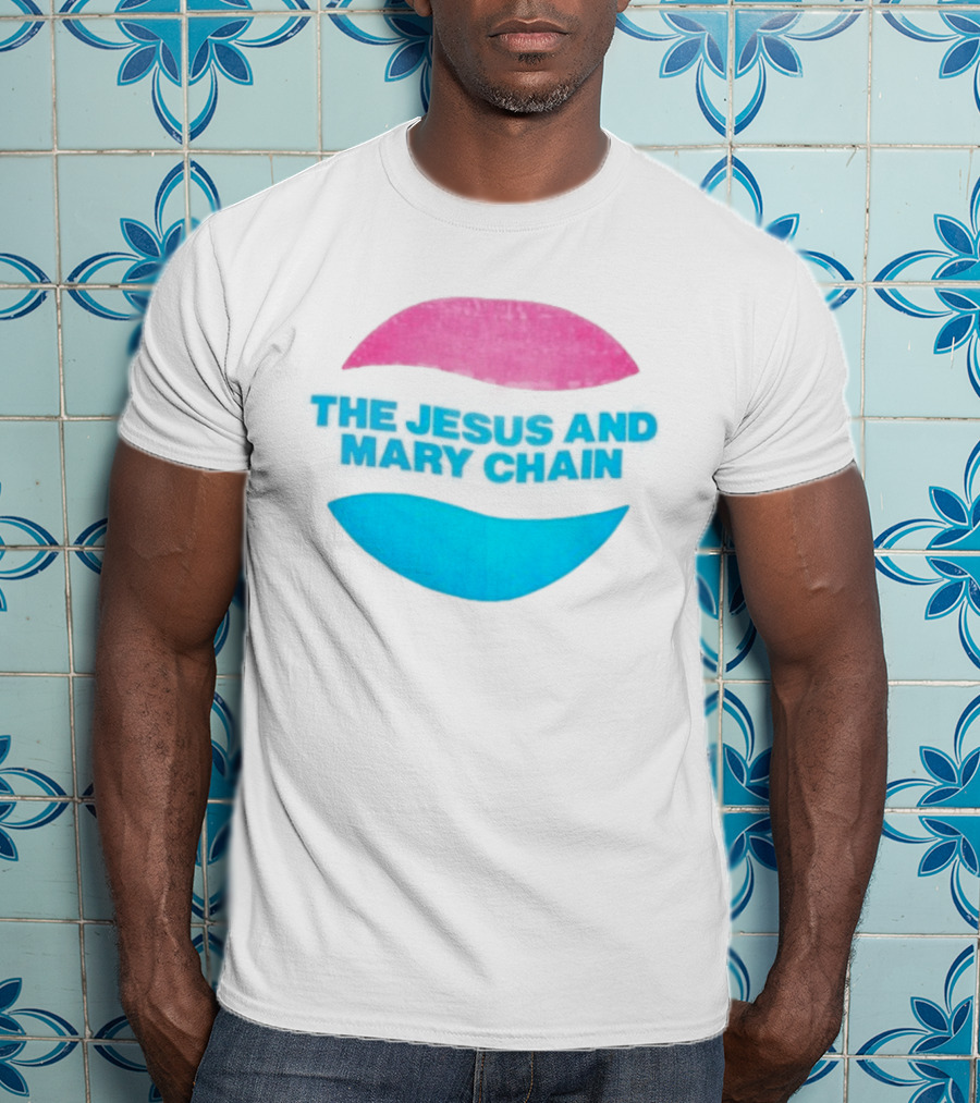 The Jesus And Mary Chain Pink Blue Lips Alternative Rock T-Shirt