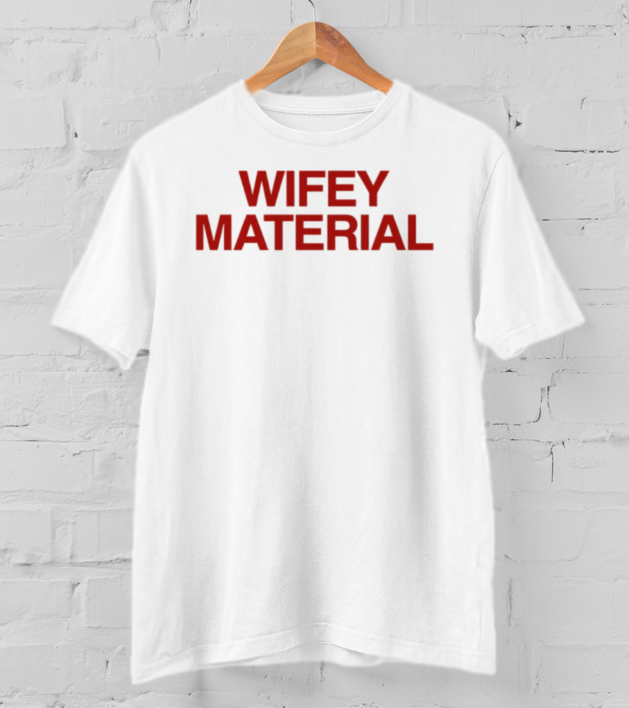 Wifey Material Bold Red T-Shirt