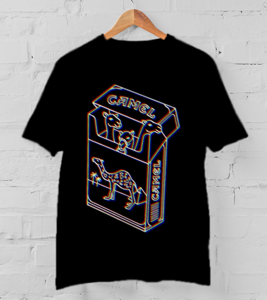 Camel Cigarette Pack Neon Camel Trio T-Shirt