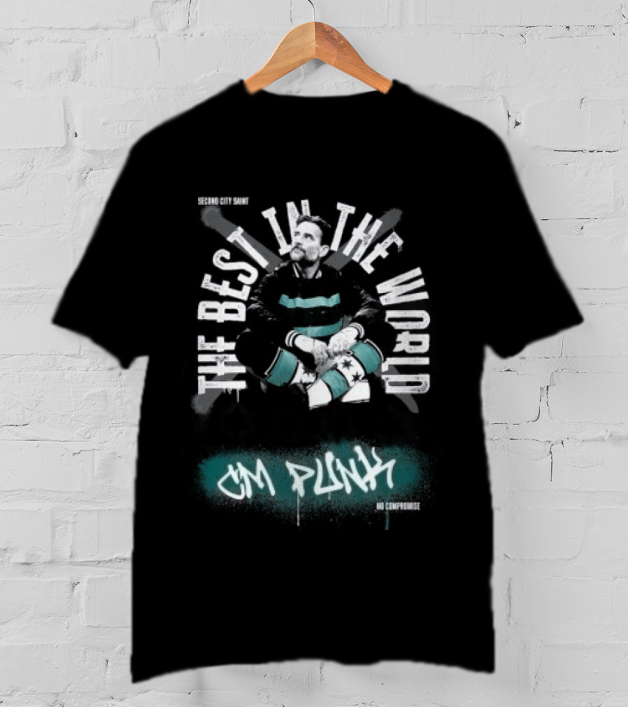CM Punk The Best In The World Second City Saint No Compromise T-Shirt
