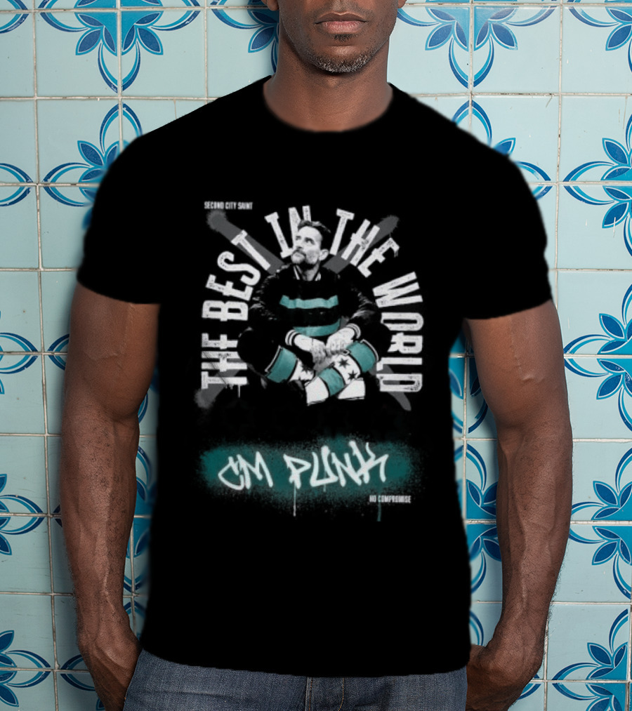 CM Punk The Best In The World Second City Saint No Compromise T-Shirt