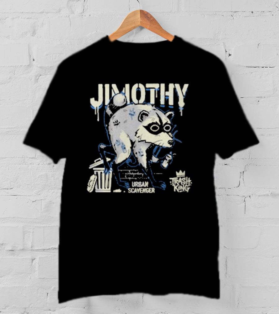 Jimothy Urban Scavenger Trash King Raccoon Dumpster Adventure T-Shirt