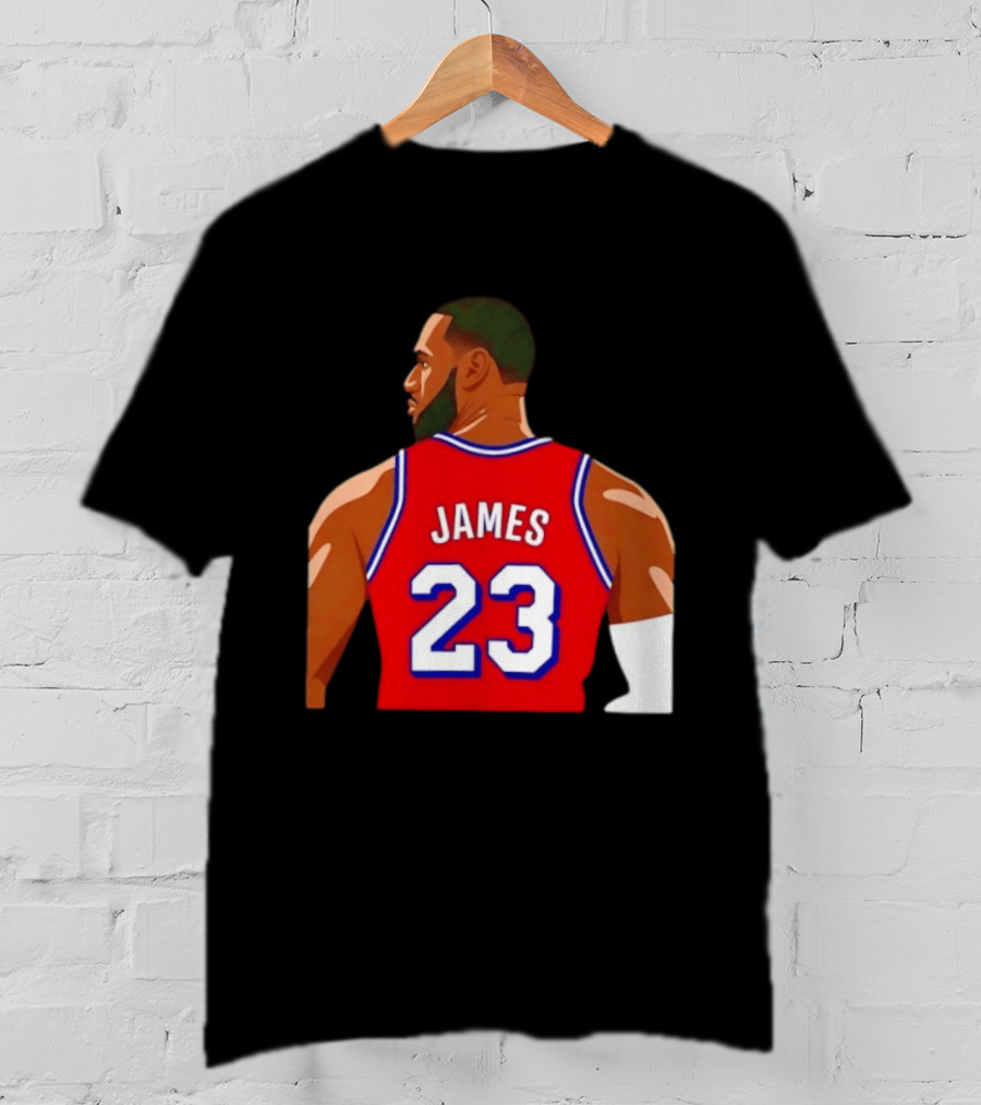 Lebron James 23 Philadelphia 76ers Red Jersey T-Shirt