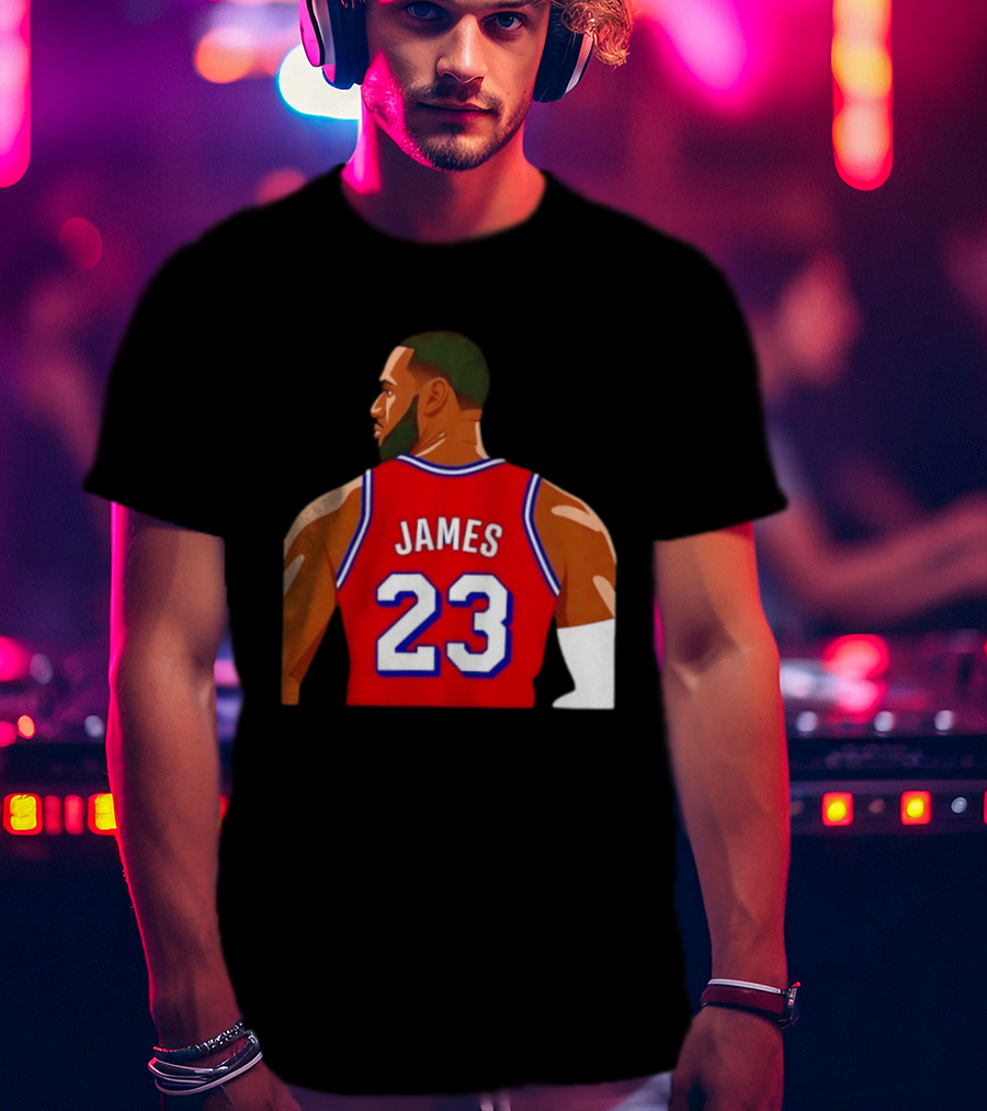 Lebron James 23 Philadelphia 76ers Red Jersey T-Shirt