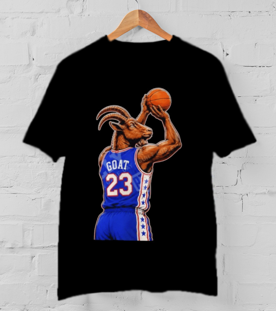 GOAT 23 Basketball Jersey Philadelphia Sixers LeBron James T-Shirt