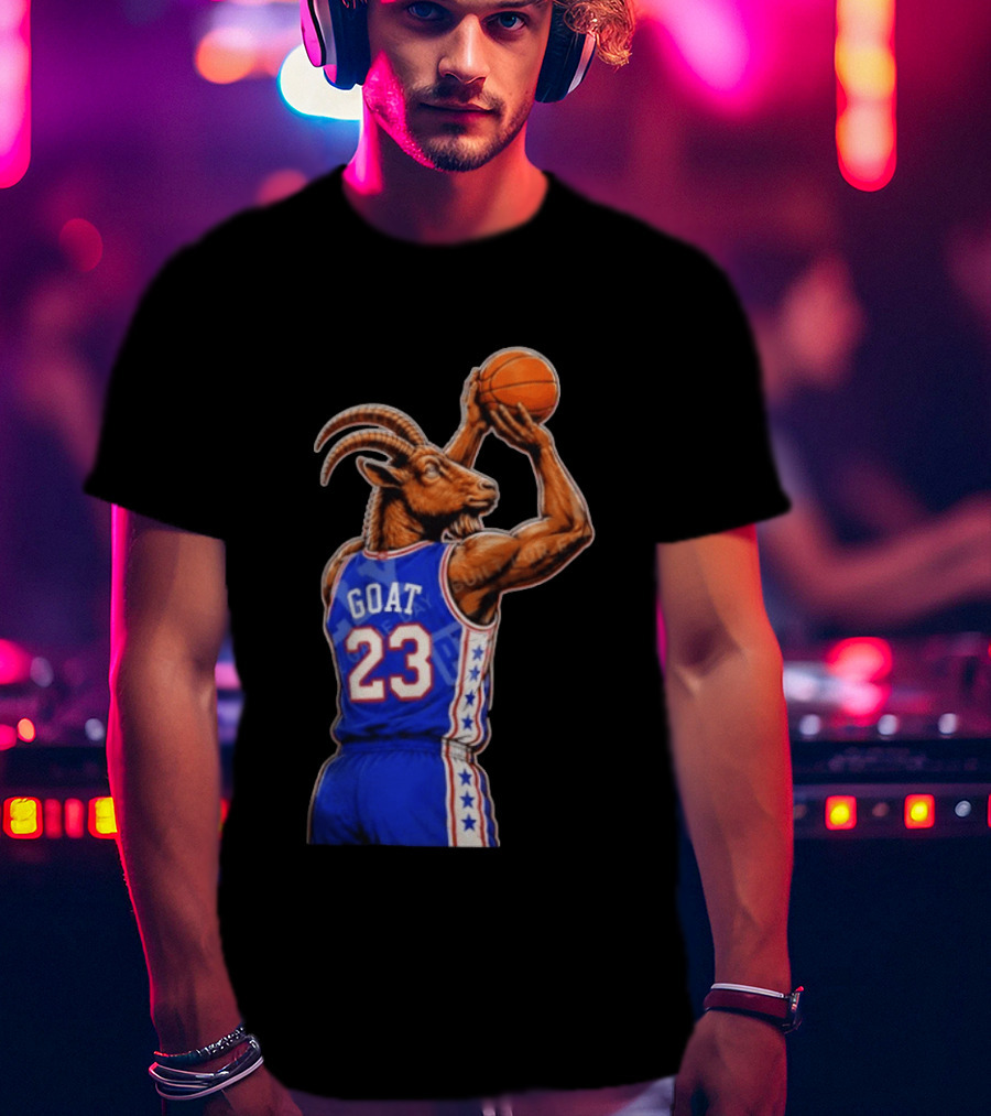 GOAT 23 Basketball Jersey Philadelphia Sixers LeBron James T-Shirt
