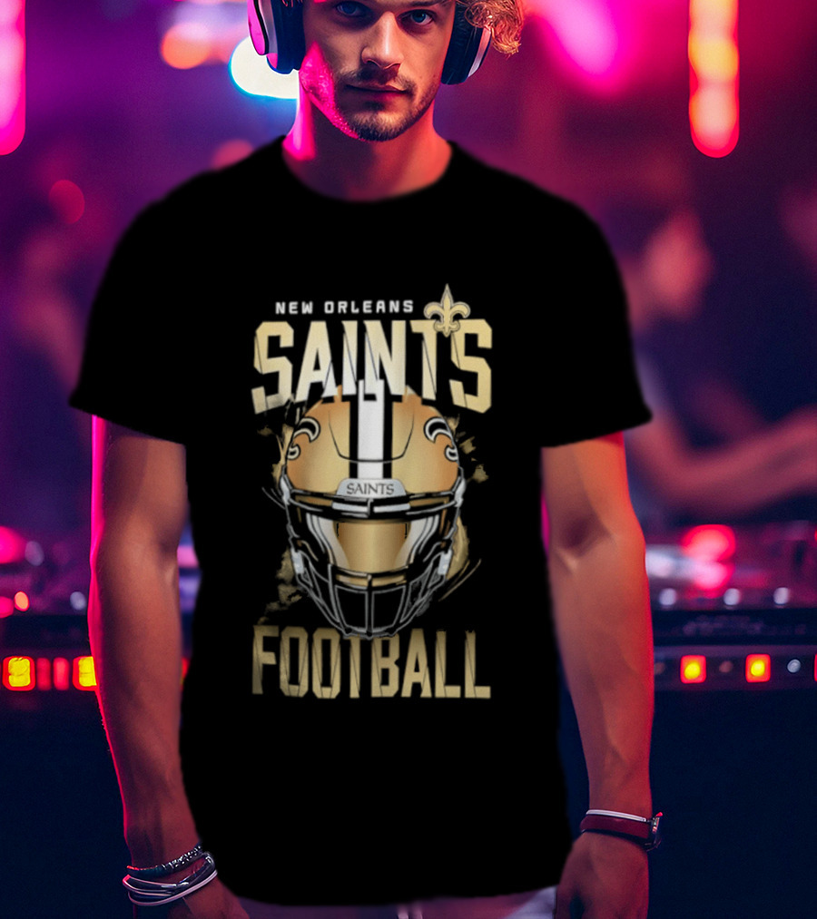 New Orleans Saints Football Helmet 2026 T-Shirt