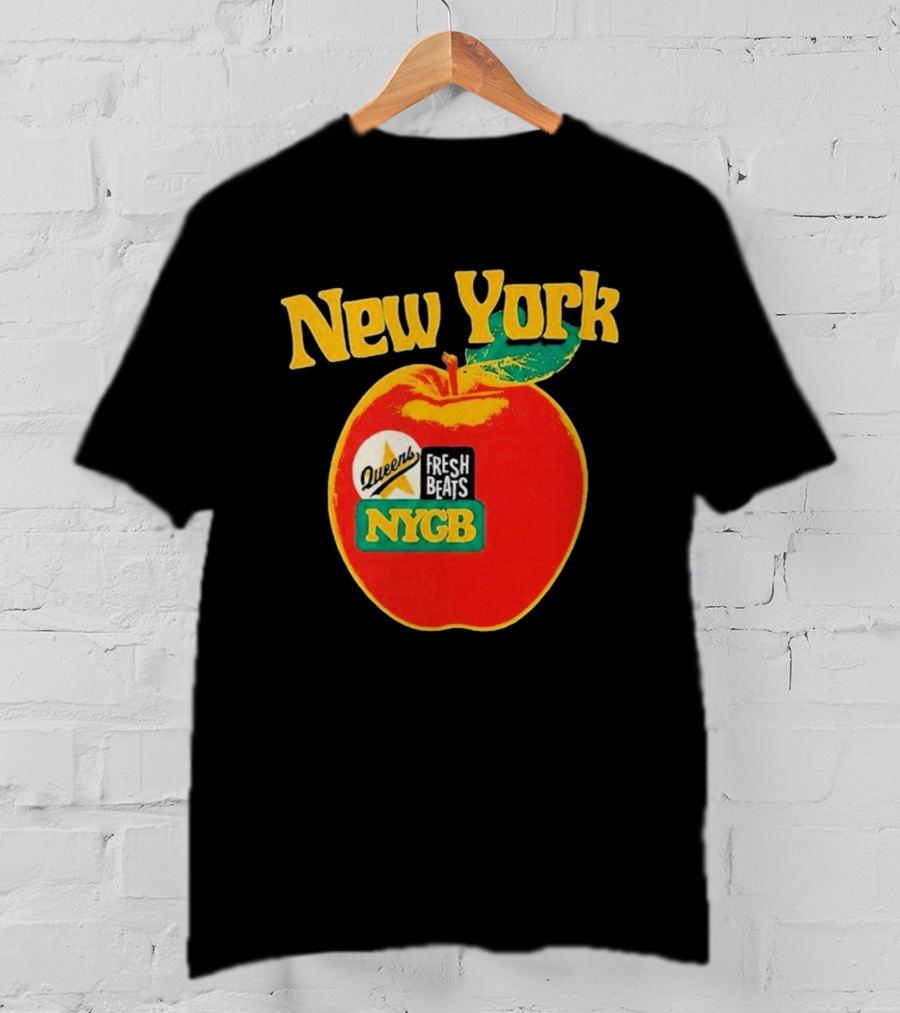 New York Queens Fresh Beats NYGB Apple T-Shirt