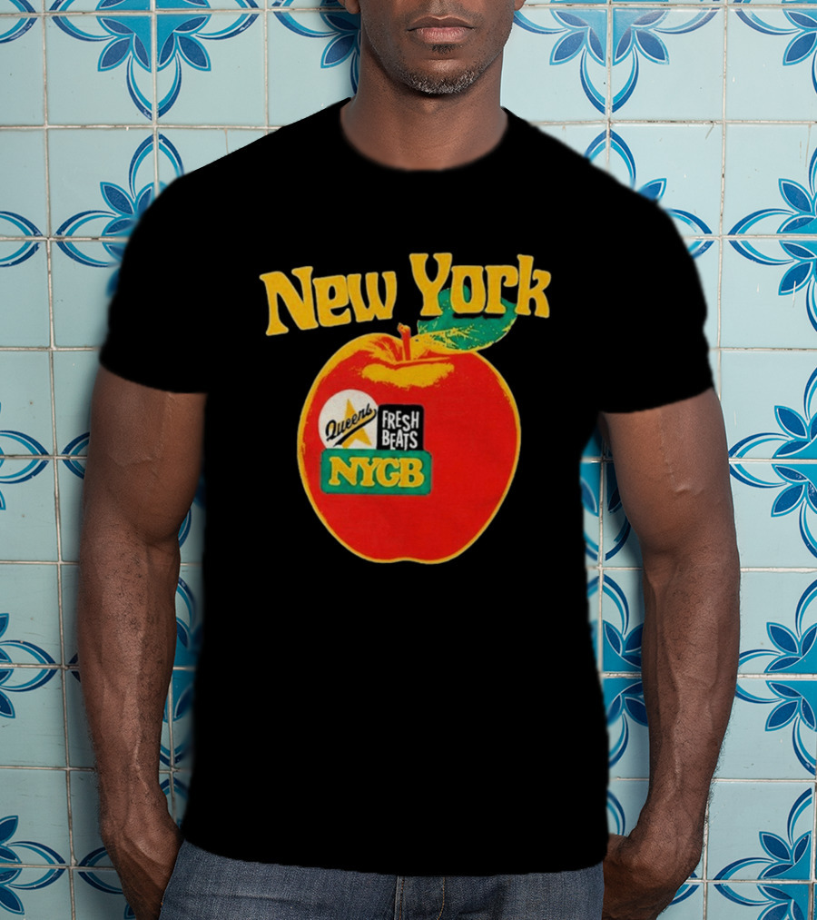 New York Queens Fresh Beats NYGB Apple T-Shirt