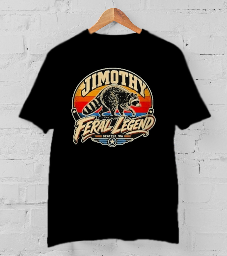 Jimothy Raccoon Feral Legend Seattle WA T-Shirt