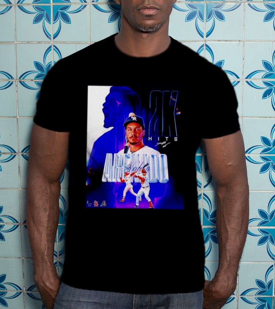 Nolan Arenado 2K Hits Retro Baseball Milestone Celebration T-Shirt
