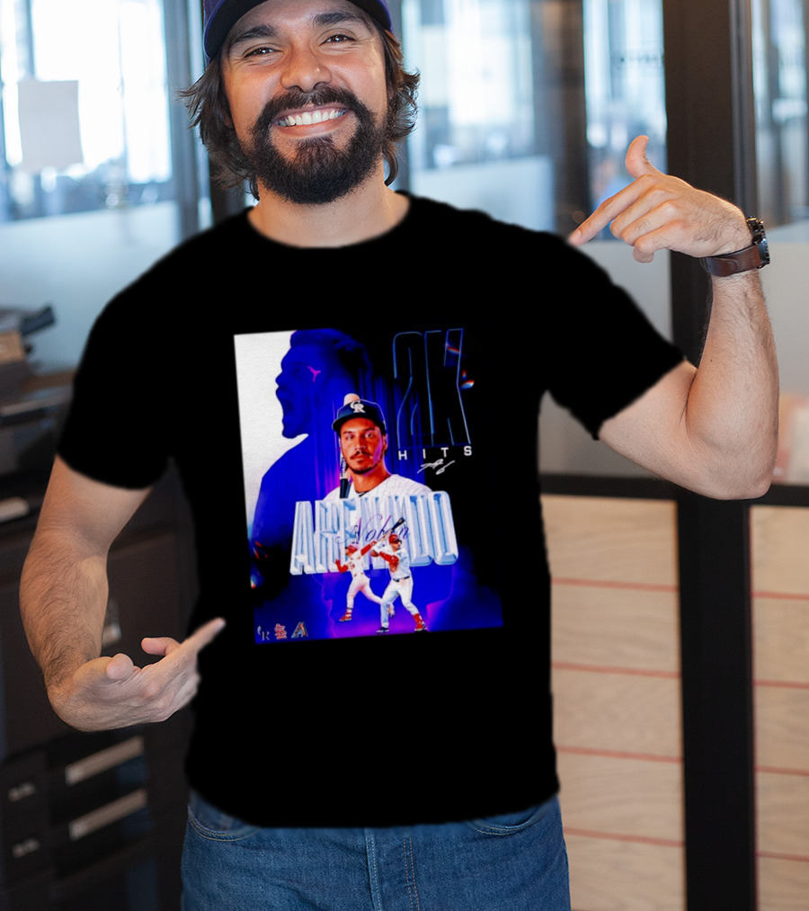 Nolan Arenado 2K Hits Retro Baseball Milestone Celebration T-Shirt