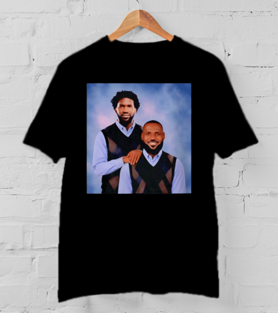Philadelphia 76ers Lebron James Joel Embiid Step Brothers T-Shirt