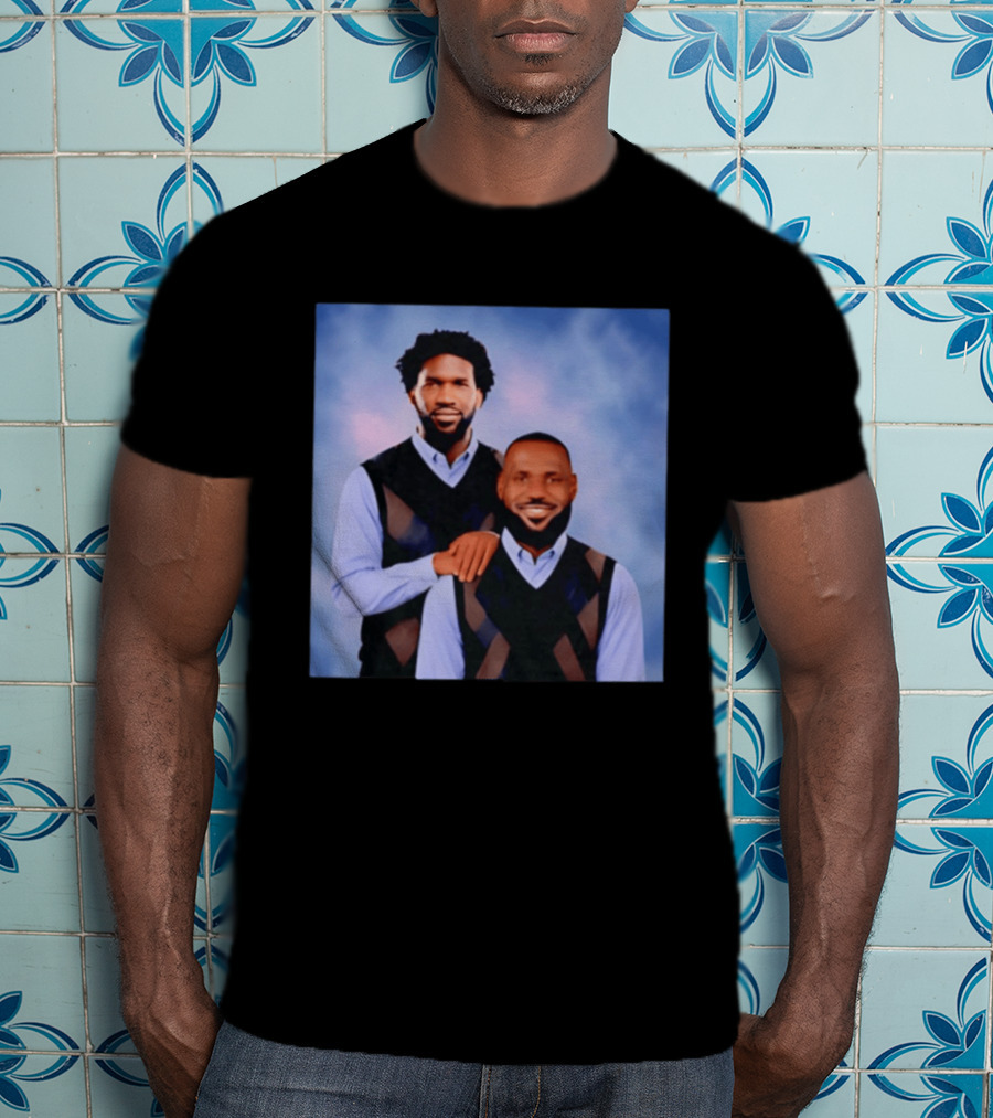Philadelphia 76ers Lebron James Joel Embiid Step Brothers T-Shirt
