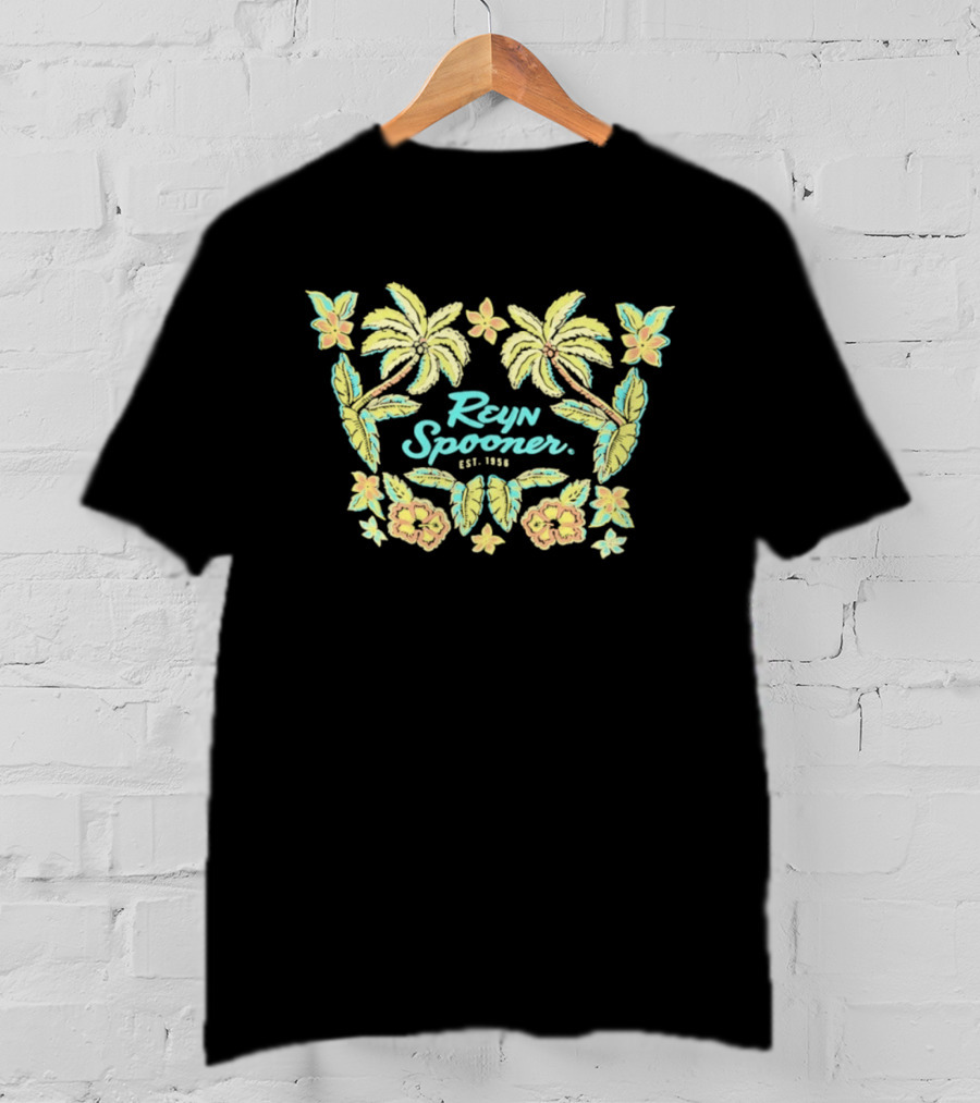 Reyn Spooner Est. 1956 Tropical Floral Palm T-Shirt