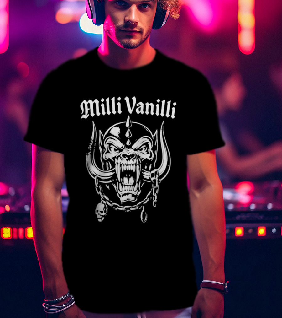 Milli Vanilli Motorhead Snaggletooth T-Shirt