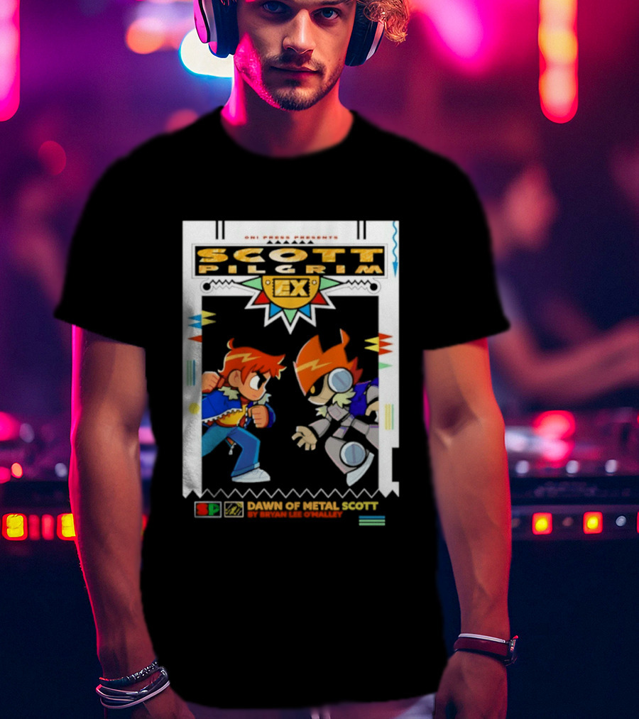 Scott Pilgrim Oni Press Bryan Lee O'Malley Damns Of Nega Scott T-Shirt