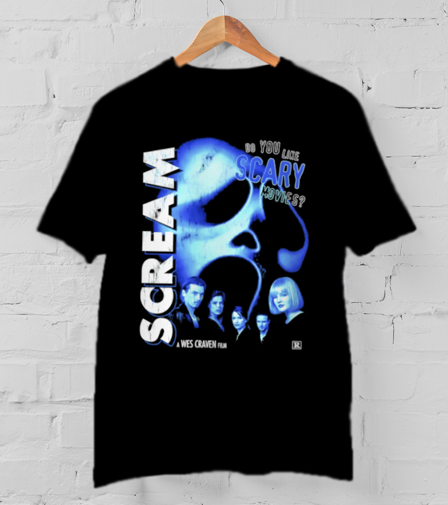 Scream Do You Like Scary Movies A Wes Craven Film Retro Collage T-Shirt