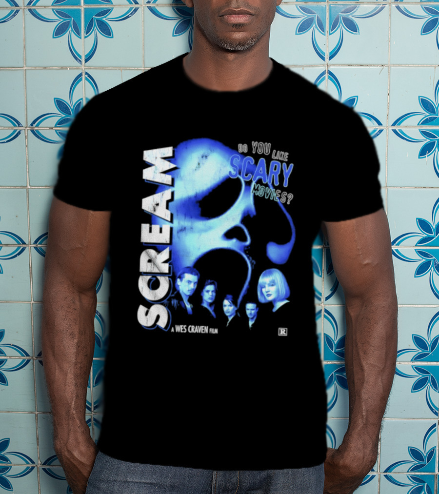 Scream Do You Like Scary Movies A Wes Craven Film Retro Collage T-Shirt
