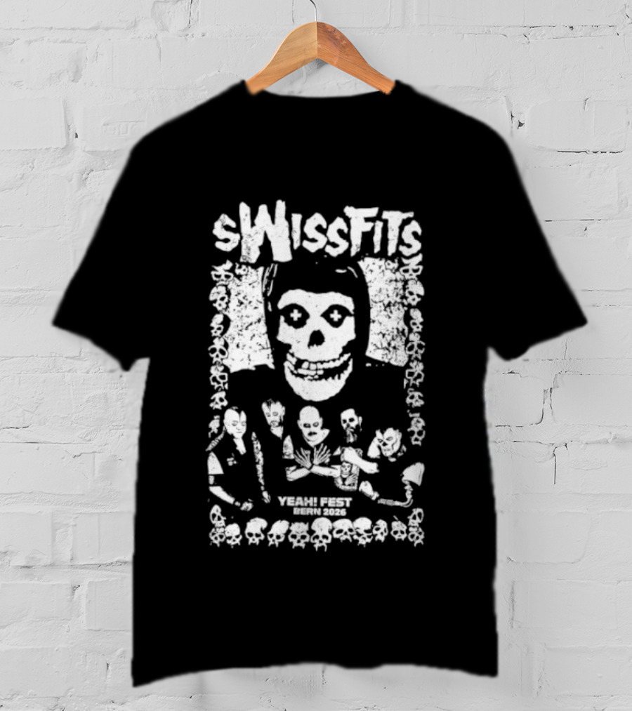 Swissfits Yeah! Fest Bern 2026 Punk Rock Skull Skeletons T-Shirt