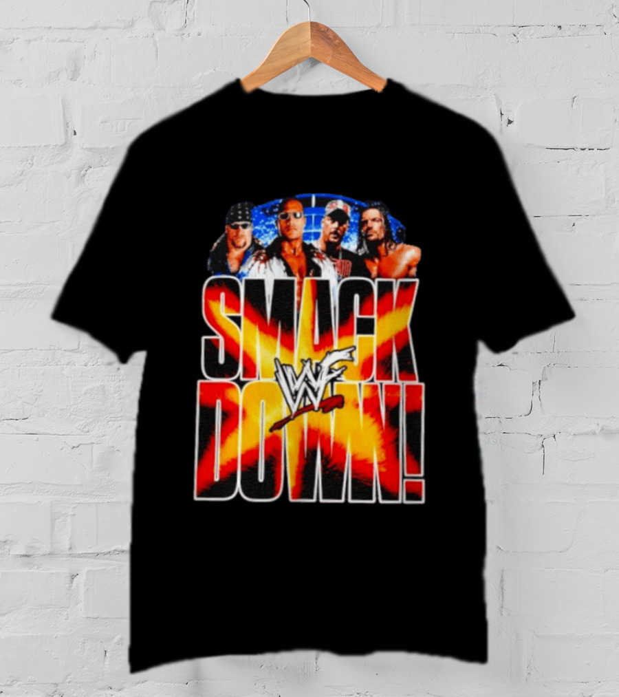 WWF SmackDown The Undertaker The Rock Stone Cold Steve Austin Triple H T-Shirt