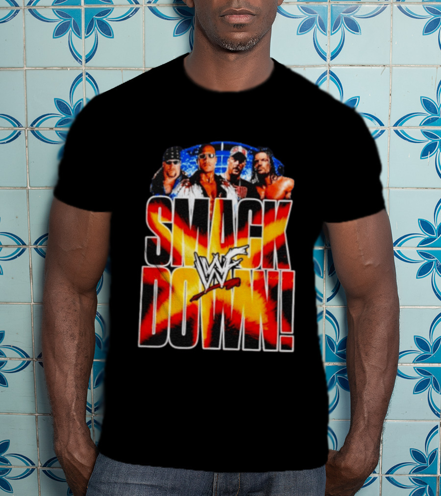 WWF SmackDown The Undertaker The Rock Stone Cold Steve Austin Triple H T-Shirt
