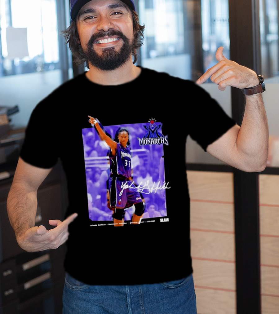 WNBA Yolanda Griffith 33 Sacramento Monarchs Basketball Legends T-Shirt