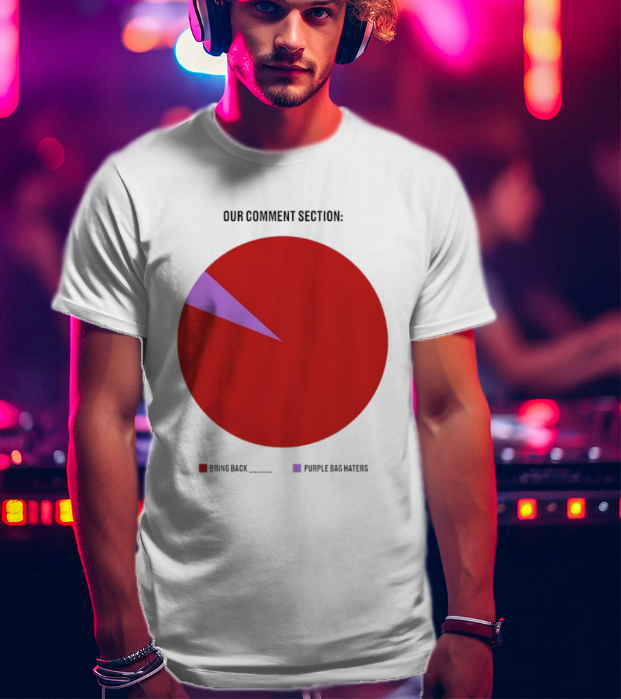 Our Comment Section Bring Back Purple Bag Haters Chart T-Shirt