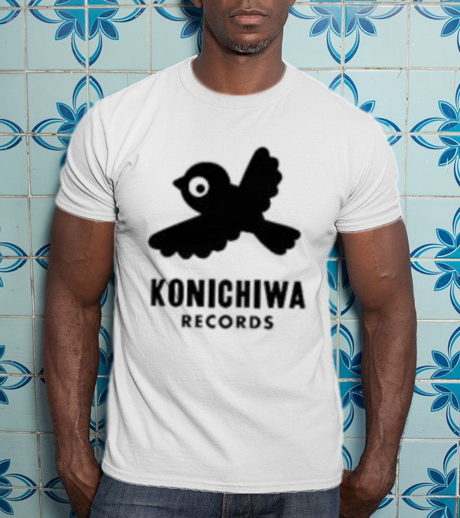 Konichiwa Records Black Bird Icon Gray Robyn Store T-Shirt