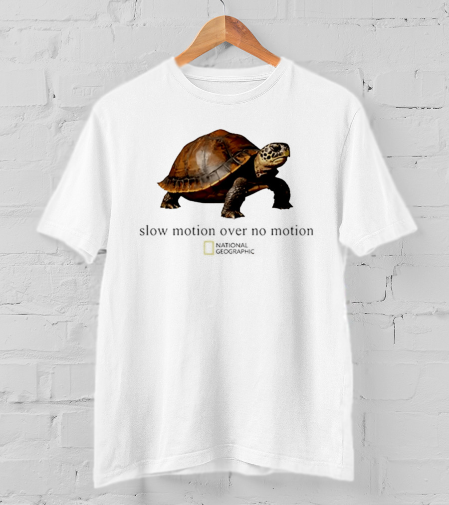 Slow Motion Over No Motion Turtle National Geographic T-Shirt