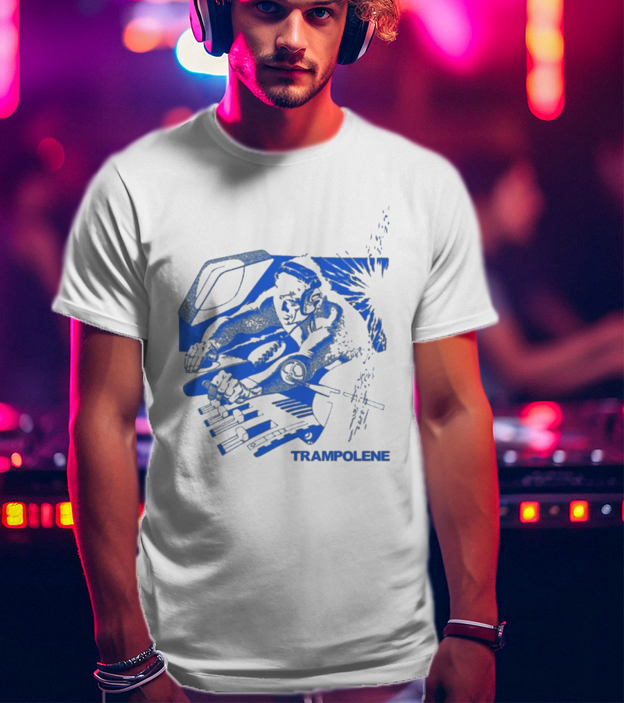 Trampolene DJ Tramps Music Mixing Motorcycle T-Shirt