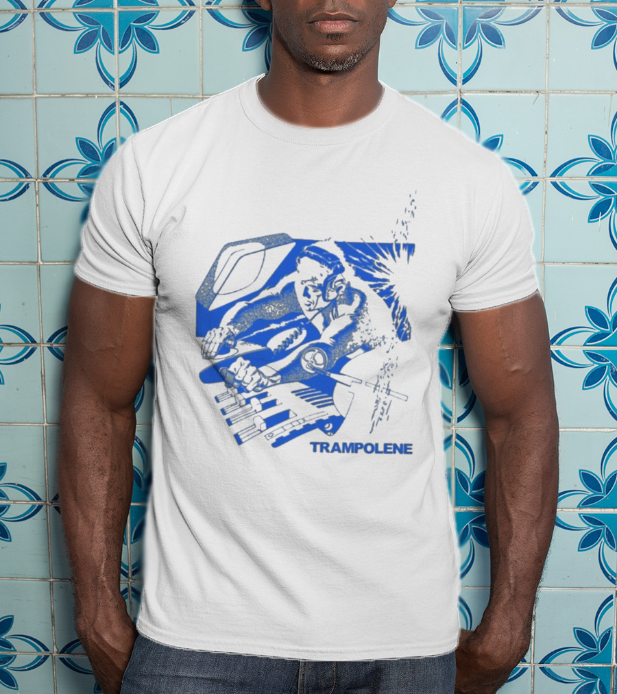 Trampolene DJ Tramps Music Mixing Motorcycle T-Shirt