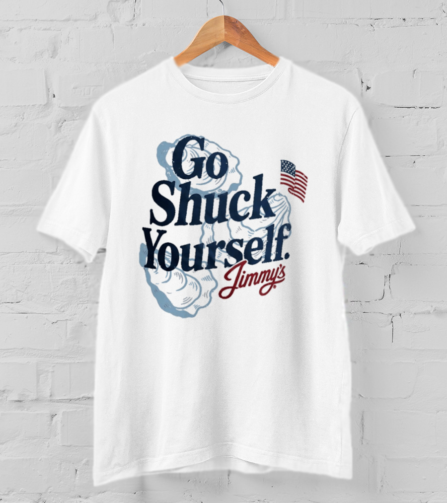 Jimmy's Go Shuck Yourself Oyster American Flag T-Shirt